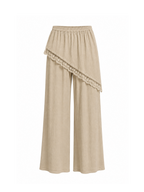Pantalón satinado beige