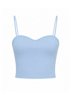 Top licra fría azul