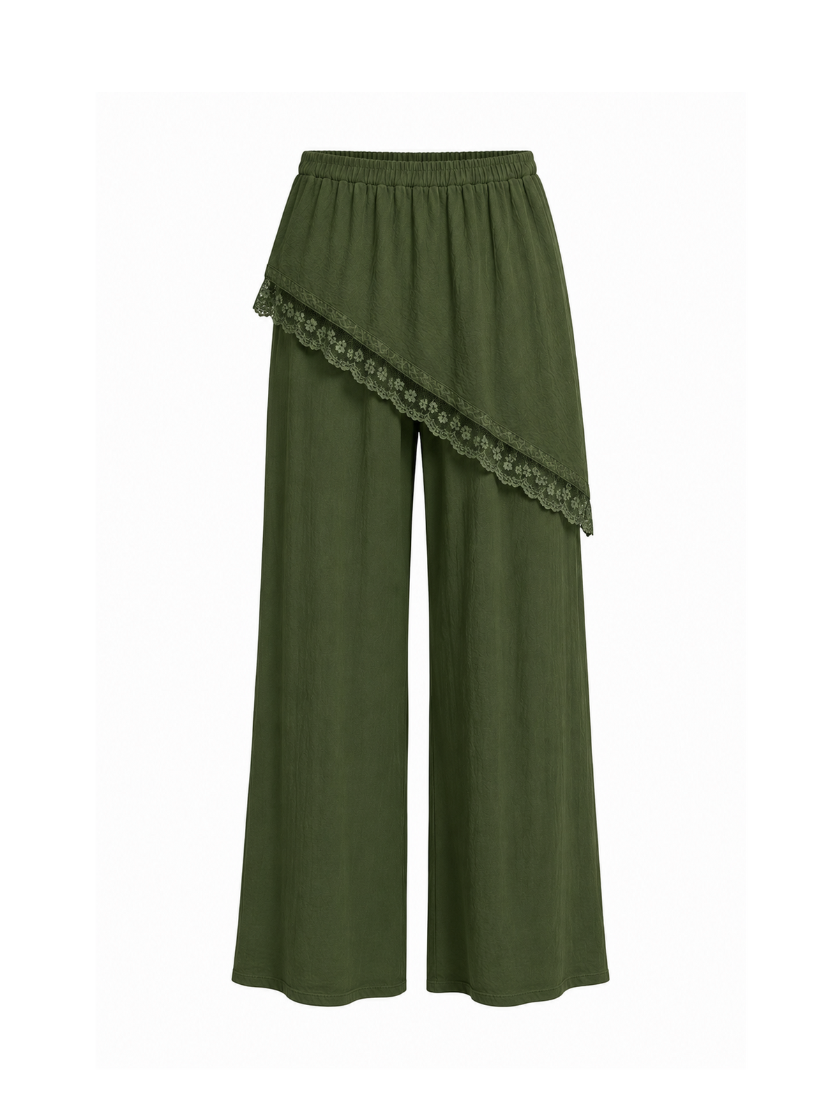 Pantalón satinado verde