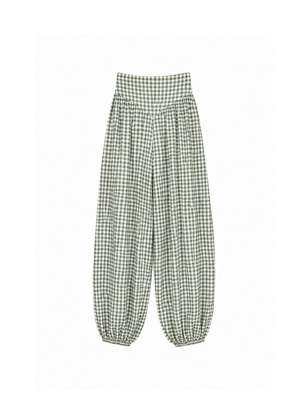 Pantalón vichy verde