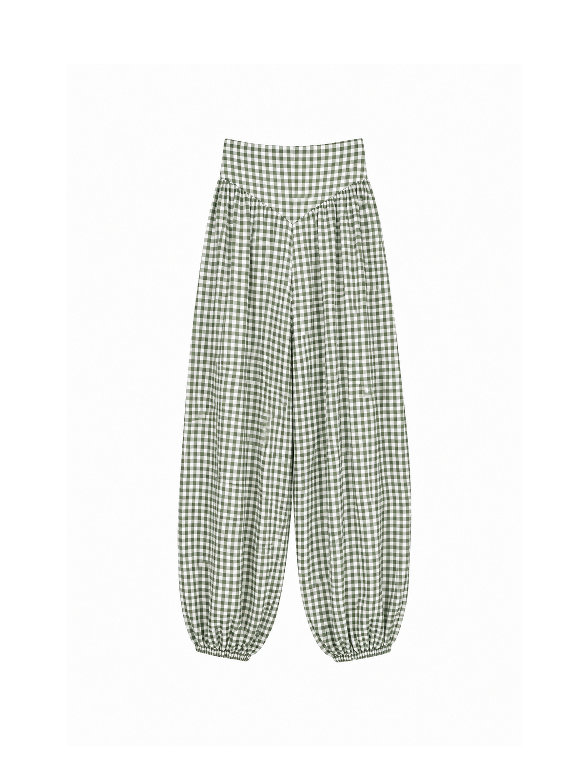 Pantalón vichy verde