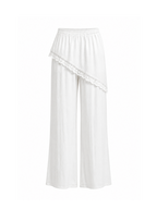 Pantalón satinado blanco