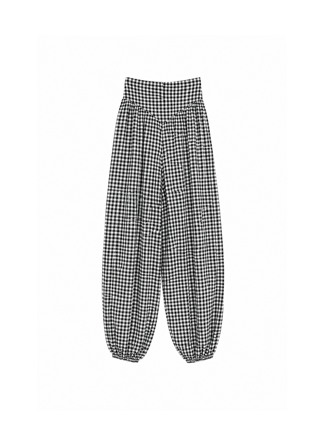 Pantalón vichy negro