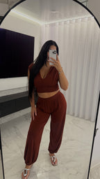 Conjunto Oysho teja