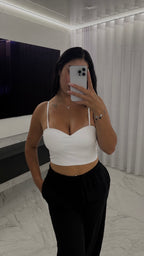 Top licra fría blanco