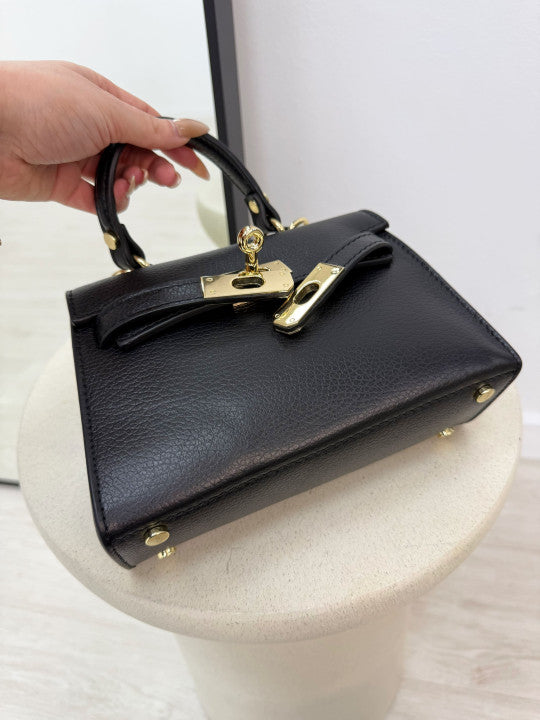 Bolso Negro Piel