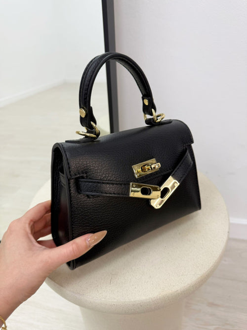 Bolso Negro Piel